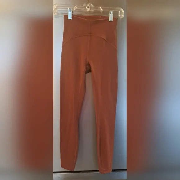 Ladies Lululemon Instill High-Rise Tights Athletic Yoga Gym Train Cinnamon 2 - Picture 4 of 8